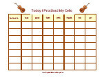 instrument practice chart